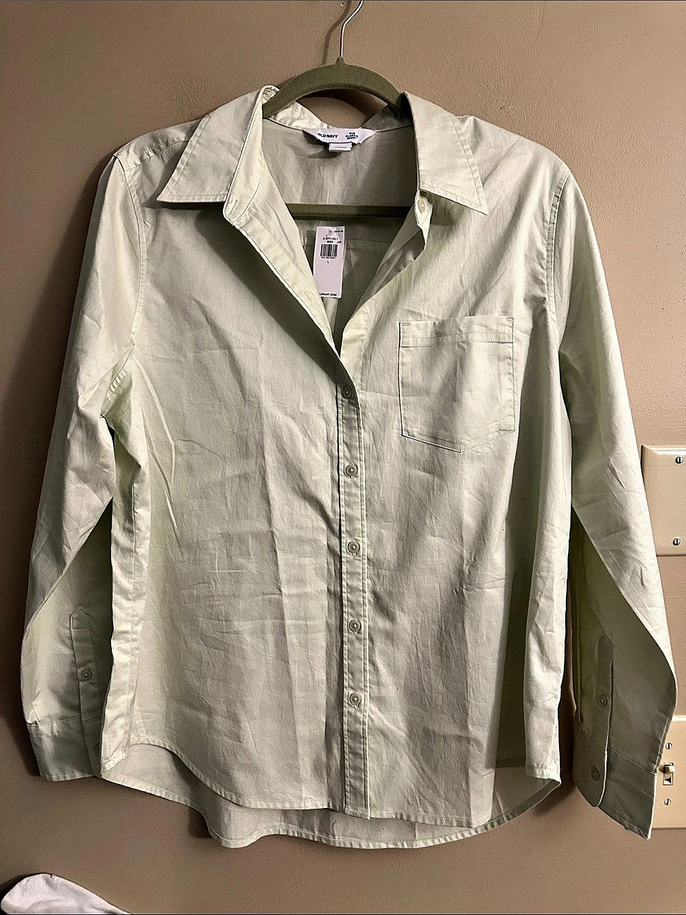 Old Navy Women's Button Down Shirt in Green “The Classic Shirt “